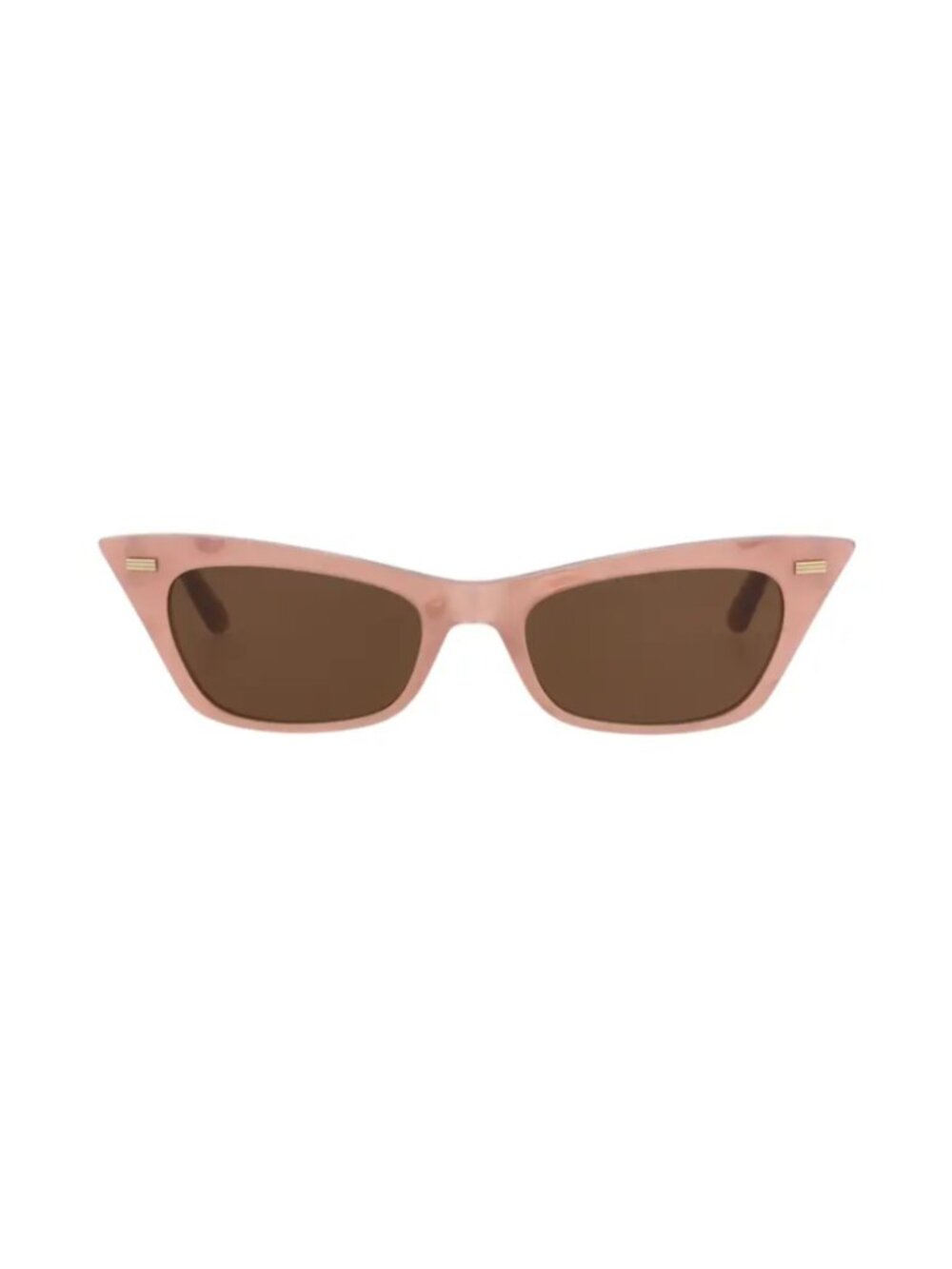 NWT Valentino Garavani Pink Translucent Cat Eye Sunglasses Brown Lens 51mm